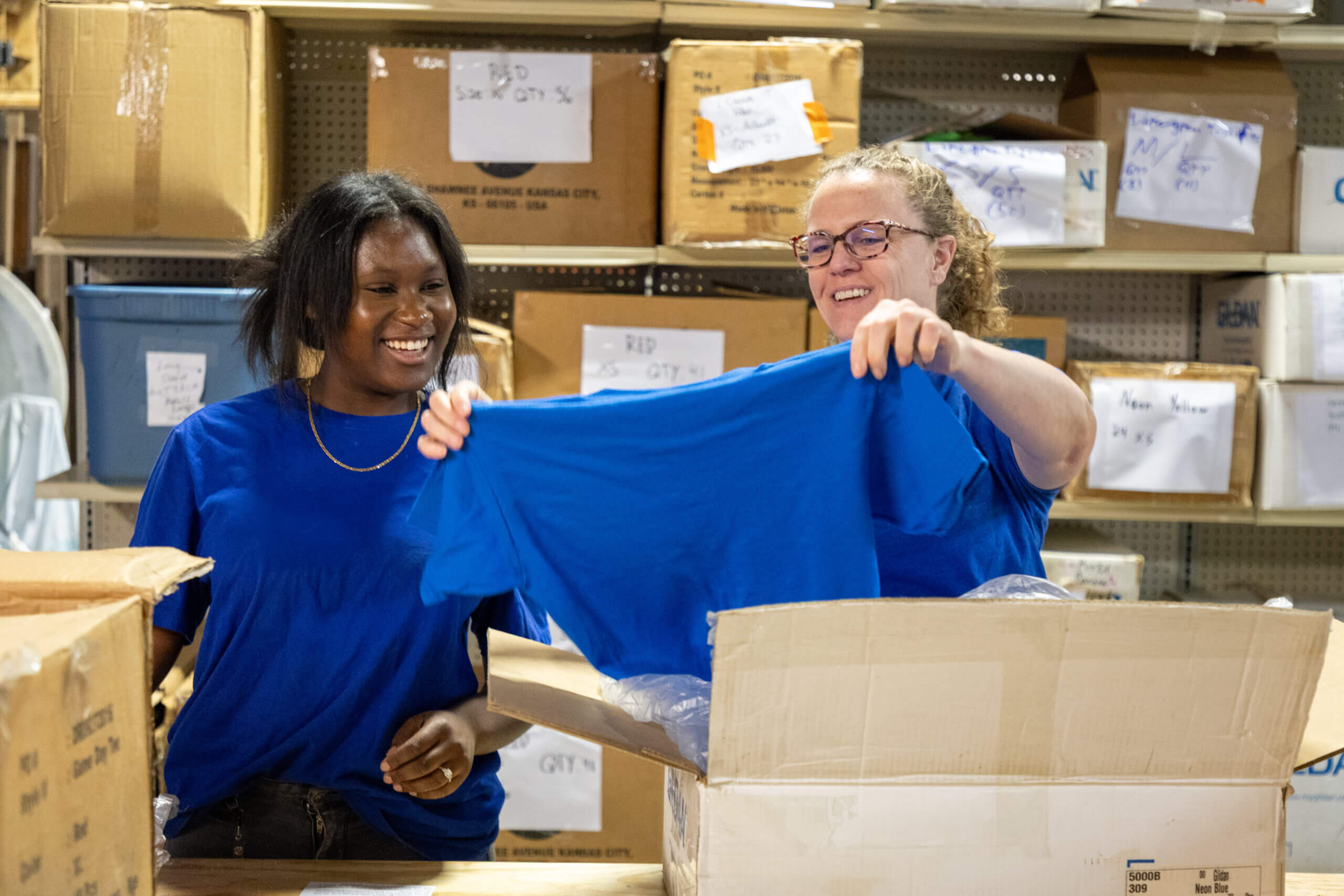 Employees volunteer at Blessings Abound